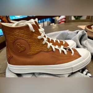 Chuck 70 Western leather high tops, men’s 8/women’s 10, excellent shape